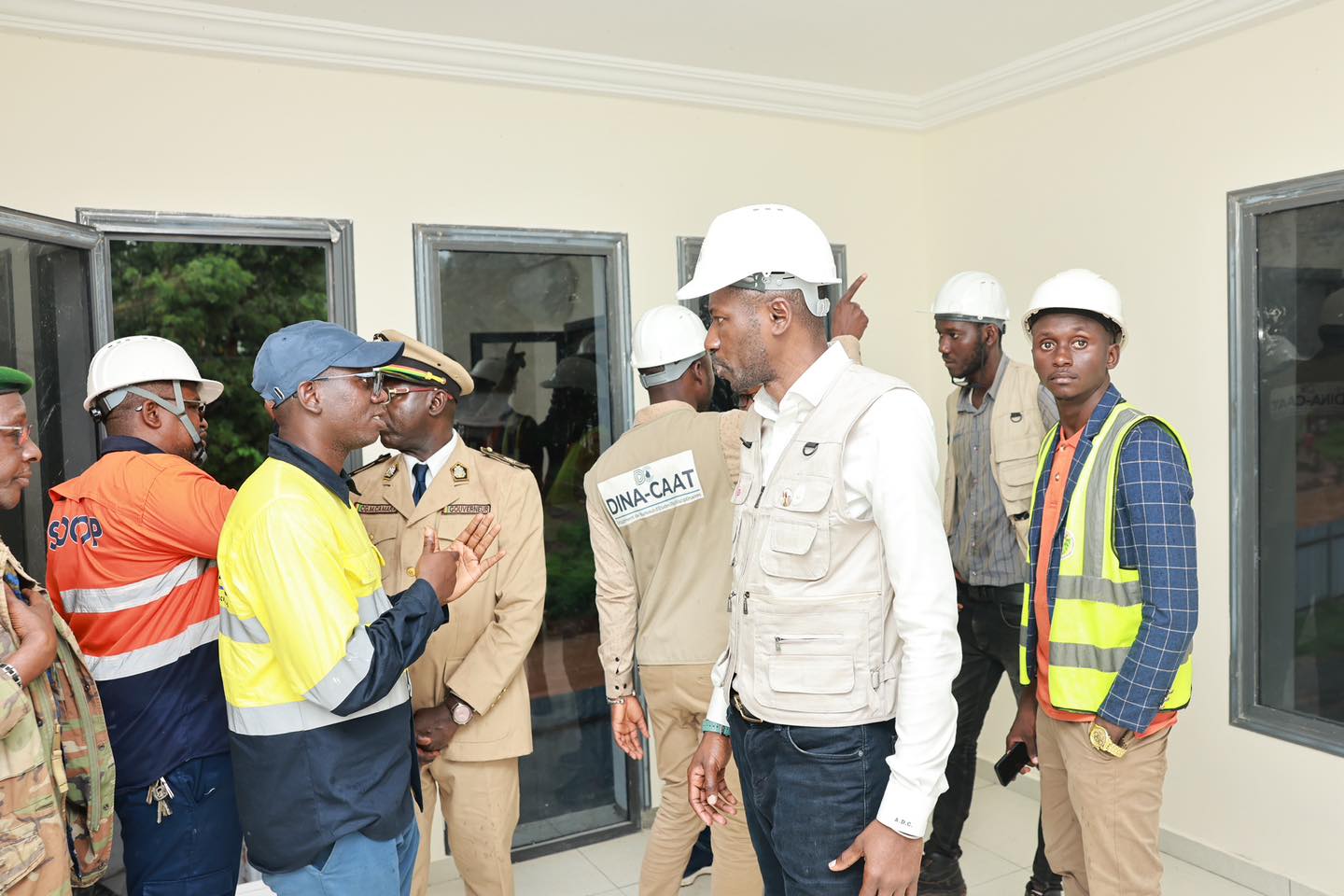 A l'occasion du 3ème anniversaire du CNRD, le chantier de Kolabounyi a été le théâtre d'une cérémonie d’inauguration des bâtiments témoins